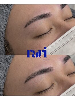 ラビ(ravi)の写真/【お顔の第一印象を決めるのは眉毛◎！】丁寧な施術に最速で終わる！アイブロウスタイリング 4000円！