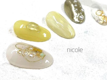 ニコルネイル(nicole nail)/定額 ワイヤー × ニュアンス