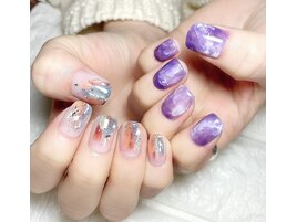 アシメニュアンスネイル