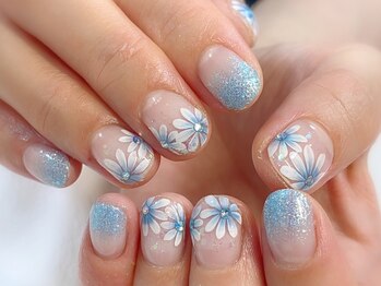 ネイルルージュ(Nail Rouge)/フラワーネイル、サマーネイル