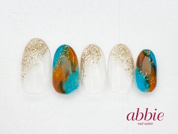 ネイルサロン アビー グランデュオ蒲田店(abbie)/ニュアンスラメ¥8,030