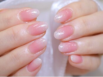 マオジェル 花びらネイル ラメ