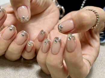 アイネイルズ 渋谷店(I nails)/【Kana.y】シルバーおしゃれ