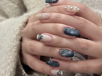 リット(Lit.)の写真/上品で洗練されたデザインが魅力♪トレンドや季節に合わせたネイルもお任せください◎持ち込みデザインOK