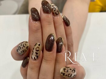 レーヴ(REVE)/レオパード秋ネイル