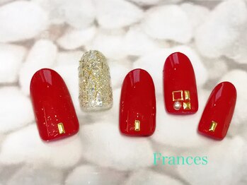 フランセス(Frances)/シンプルスタッズネイル