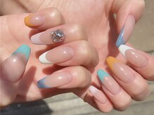 ディーネイル 天王寺(D-nail)/【松崎】カラフルフレンチ