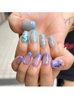 Mネイルアンドカフェ シェレステ/フレンチネイル☆