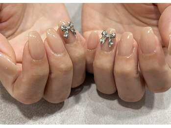 スワローネイルアイ(swallow nail eye)/ちゅるんとワンカラー×リボン