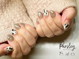 大人シックなダルメシアンネイル