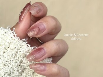アメリアンドカシェット(Amelie&Cachette)/ニュアンスネイル:aoi