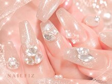 NAIL FIZ 吉祥寺【長さだし/韓国/ワンホン/スカルプ/パラジェル】 [ネイルフィズ]の雰囲気（奥行きフラワー17980円[吉祥寺/長さだし/韓国/ワンホン]）