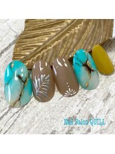 ネイルサロン クイル(QUILL)/７月ターコイズ（１）