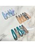 【ハンドネイル】長さ出し10本＋定額デザイン(6800)コース￥12300→9000