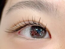 リポーゾ(Riposo.)の雰囲気（カールや太さ種類豊富にご用意。フラットラッシュがオススメ）