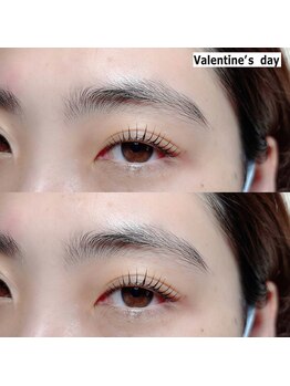 バレンタインデー(Valentine's day)/自まつ毛派の方に。