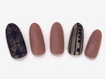 ネイルサロンセレーネ(Selene)/マットネイル　ブラック