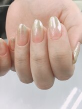ガガ ネイルアンドビューティー(GAGA)/ミラーネイルグラデーション