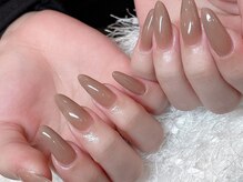 レアネイル 新宿(le'a nail)/スカルプブラウンワンカラー