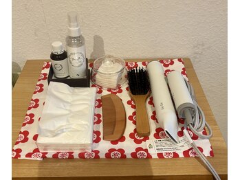 ひなた療術所/化粧水、オイル、ドライヤー