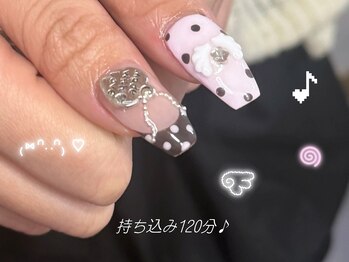 ココネイル 吉祥寺(coco.nail)の写真/人気急上昇★10本長さだし&アートし放題☆15,000円→12,000円☆特大パーツ以外全てつけ放題♪