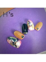 ベベ 伊丹店(BeBe)/ニュアンスツイードネイル