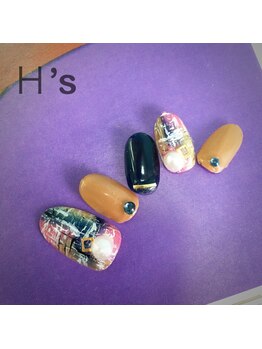 ベベ 伊丹店(BeBe)/ニュアンスツイードネイル