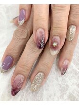 クレアネイル 高崎ウニクス店/持ち込みデザインのお客様ネイル