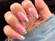 ユイネイル(結Nail)/■mirror french nail■