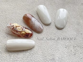 ネイルサロン バロック(Nail Salon BAROQUE)/秋のニュアンスネイルデザイン