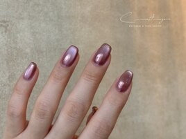 マグネット×ミラーネイル