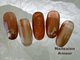 キラキラ秋のネイルコース¥7980