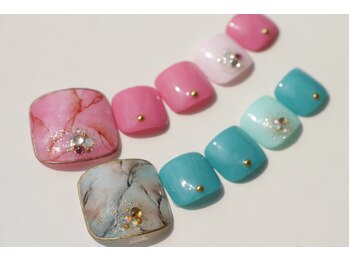 ネイルサロン ブリオン(Nail Salon Bullion)/春大理石ネイル