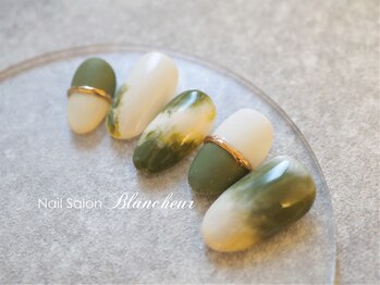 ネイルサロン ブランシュール(Nail Salon Blancheur)/抹茶ラテニュアンス