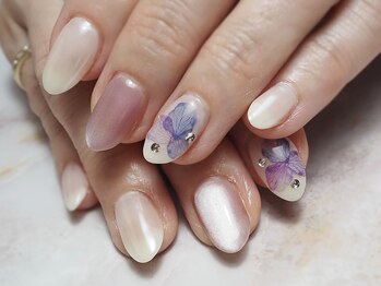 ネイルサロン リーチェ(Riche)/紫陽花ネイル