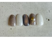 ネイルサロン エムズ(Nail Salon M's)/シェルとマグネットでゴージャス