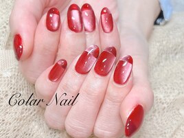 華やぐ深紅オンブレ