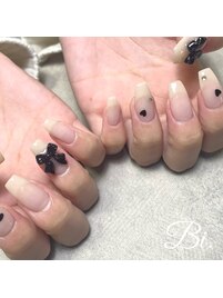 バレンタインネイル