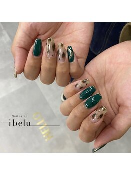 イベル 恵比寿西口店(ibelu)/ニュアンス　レオパードネイル