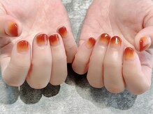 ヒールネイル(heal nail)/テラコッタgradation.