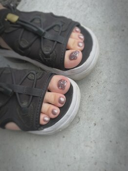 フット親指アート