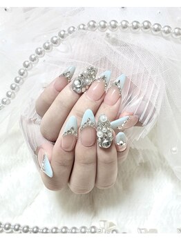 ミニョン(Minyon)/水色フレンチ☆