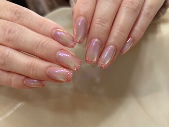 ネイルサロン モネ(Monet)/マグネット+ミラー+ラメ