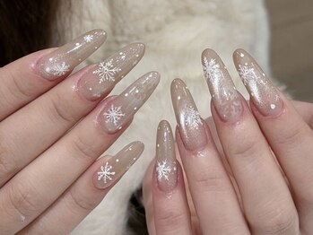 センスネイル(Sense Nail)/秋冬ネイル　エレガントデザイン