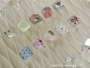 ジェニーミヤザキ(Jennie,miyazaki)の写真/足元まで可愛く。気分まで上がるフットネイル♪
