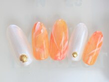 ネイルサロン あかねいろ/夏色　天然石アート　