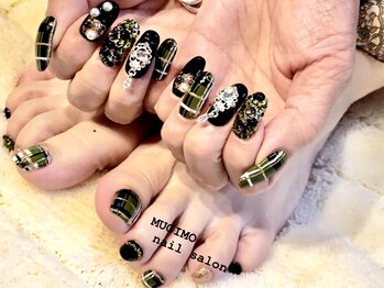 ムギモ(MUGIMO)/チェックネイル