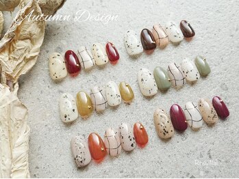 リンドゥネイル 上小田井店(Rindu Nail)/ダルメシアン×うねうねチェック