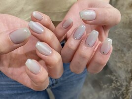ワンカラー×ポイントストーン
