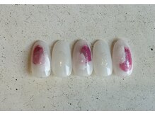 ネイルサロン エムズ(Nail Salon M's)/塗りかけとラメでオシャレネイル